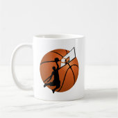 Slam Dunk Basketball Player mit Hoop on Ball Kaffeetasse (Links)