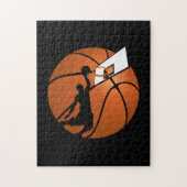 Slam Dunk Basketball Player mit Hoop on Ball Puzzle (Vertikal)