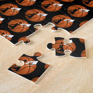 Slam Dunk Basketball Player mit Hoop on Ball Puzzle