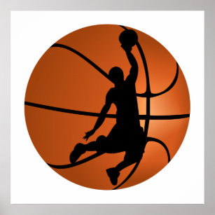 Slam Dunk Basketball Player Poster