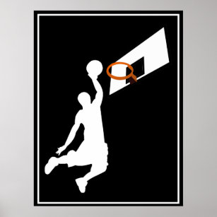 Slam Dunk Basketball Player Poster