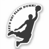 SLAM DUNK! Basketball-Player Sport Aufkleber (Vorderseite)