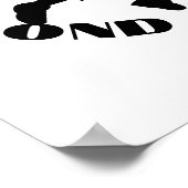 Slam Dunk Basketball Player Sports Poster (Ecke)