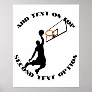 Slam Dunk Basketball Player Sports Poster
