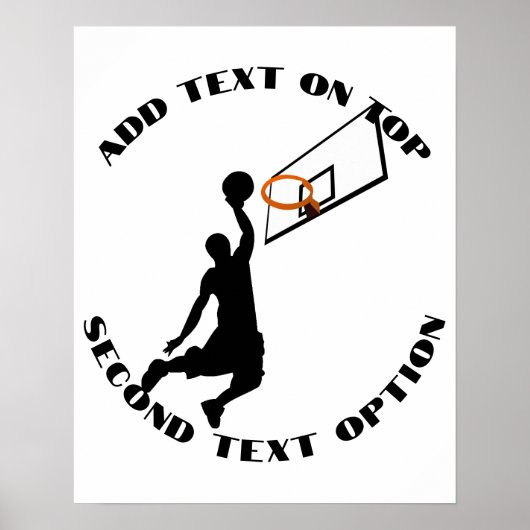 Slam Dunk Basketball Player Sports Poster (Vorne)