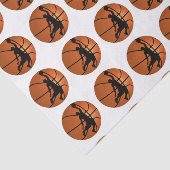 Slam Dunk Basketball Spieler auf Basketball Seidenpapier (Ausschnitt)