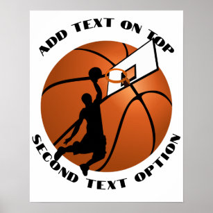 Slam Dunk Basketball Spielplatz Sport Poster
