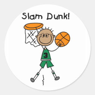 Slam Dunk Basketball Stickers