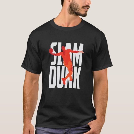 Slam-Dunk Basketball T-Shirt (Vorderseite)