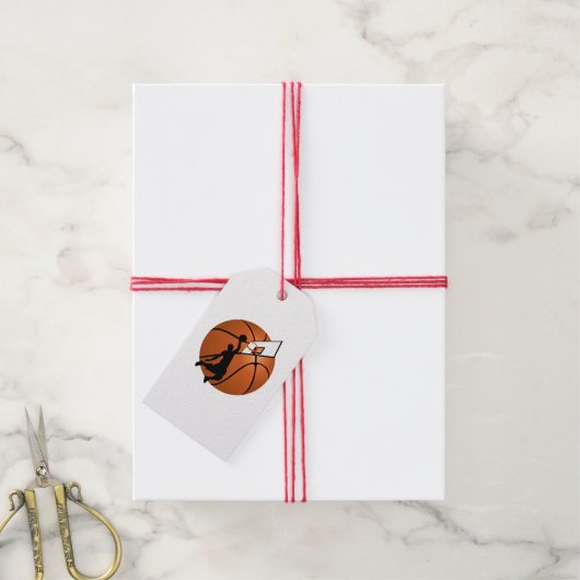 Slam Dunk Basketball Weihnachten Geschenkanhänger (Mit Garn)