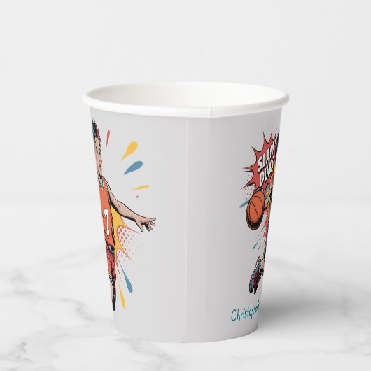 Slam Dunk Boy Birthday Bash Pappbecher (Rechts)