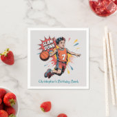 Slam Dunk Boy Birthday Bash Serviette (Beispiel)