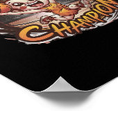 Slam Dunk Champion Basketball Poster (Ecke)