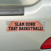 Slam Dunk, dass Basketball Spaß Autoaufkleber (Auf Auto)