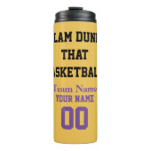 Slam Dunk, der Basketballname Thermosbecher (Vorderseite)