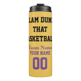 Slam Dunk, der Basketballname Thermosbecher