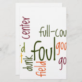 Slam Dunk Dreams: Basketball - Spiel der Champions Briefpapier (Vorne/Hinten)