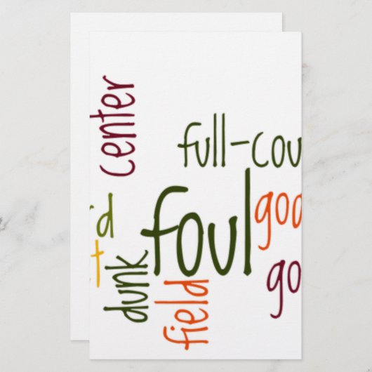 Slam Dunk Dreams: Basketball - Spiel der Champions Briefpapier (Vorne/Hinten)