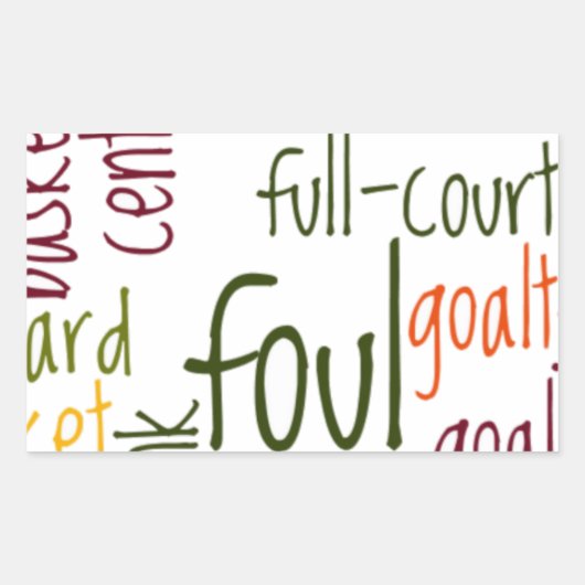 Slam Dunk Dreams: Basketball - Spiel der Champions Rechteckiger Aufkleber (Vorderseite)