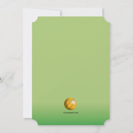 Slam Dunk Einladung (Rückseite)