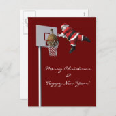 Slam Dunk Feiertagspostkarte (Vorne/Hinten)