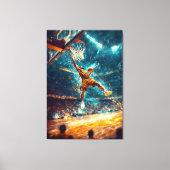 Slam Dunk Legend - Dynamische Sportkunst - Basketb Leinwanddruck (Vorderseite)