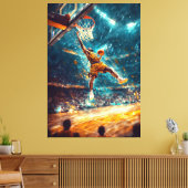 Slam Dunk Legend - Dynamische Sportkunst - Basketb Leinwanddruck (Insitu (Wohnzimmer))