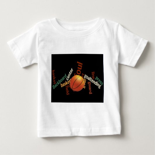 Slam Dunk of Vocabulary: Basketball Spiel der Cham Baby T-shirt (Vorderseite)