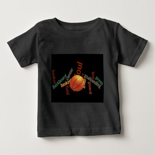 Slam Dunk of Vocabulary: Basketball Spiel der Cham Baby T-shirt (Vorderseite)