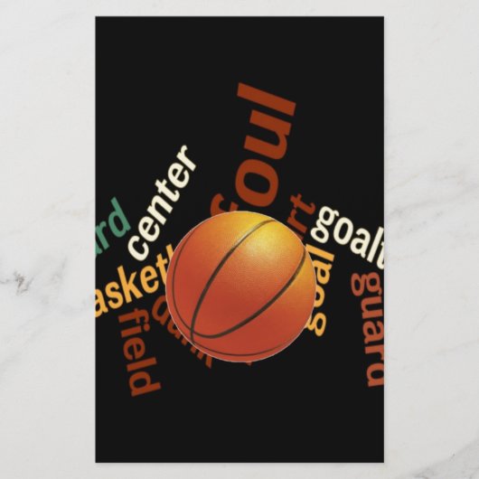 Slam Dunk of Vocabulary: Basketball Spiel der Cham Briefpapier (Vorderseite)