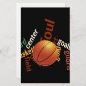 Slam Dunk of Vocabulary: Basketball Spiel der Cham Briefpapier (Vorne/Hinten)