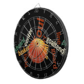 Slam Dunk of Vocabulary: Basketball Spiel der Cham Dartscheibe (Vorderseite rechts)