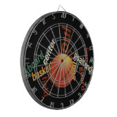 Slam Dunk of Vocabulary: Basketball Spiel der Cham Dartscheibe (Vorderseite Links)