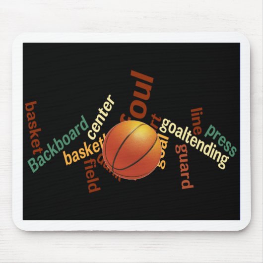 Slam Dunk of Vocabulary: Basketball Spiel der Cham Mousepad (Vorne)