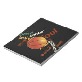 Slam Dunk of Vocabulary: Basketball Spiel der Cham Notizblock (Rotiert)