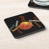 Slam Dunk of Vocabulary: Basketball Spiel der Cham Untersetzer (Linke Seite)