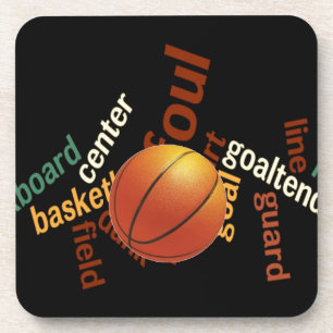Slam Dunk of Vocabulary: Basketball Spiel der Cham Untersetzer