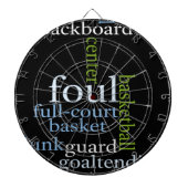 Slam Dunk of Words: Basketballspiel der Champions Dartscheibe (vorne)