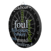 Slam Dunk of Words: Basketballspiel der Champions Dartscheibe (Vorderseite rechts)