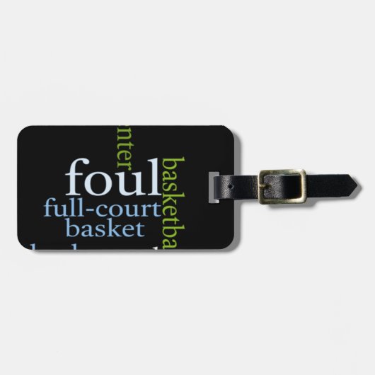 Slam Dunk of Words: Basketballspiel der Champions Gepäckanhänger (Vorderseite horizontal)