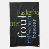 Slam Dunk of Words: Basketballspiel der Champions Handtuch (Vertikal)
