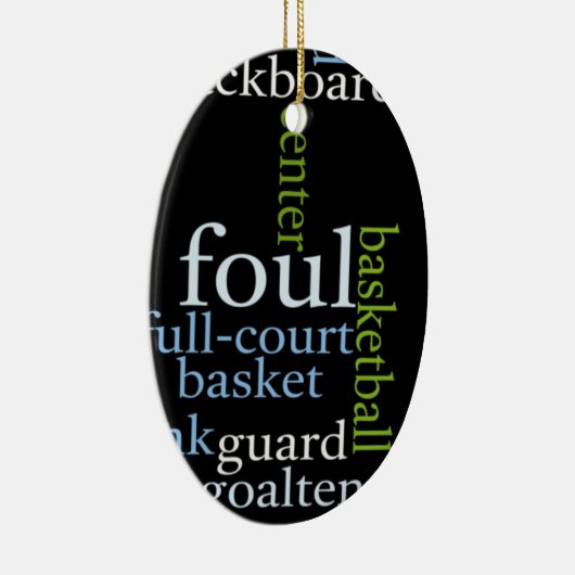 Slam Dunk of Words: Basketballspiel der Champions Keramikornament (Rechts)