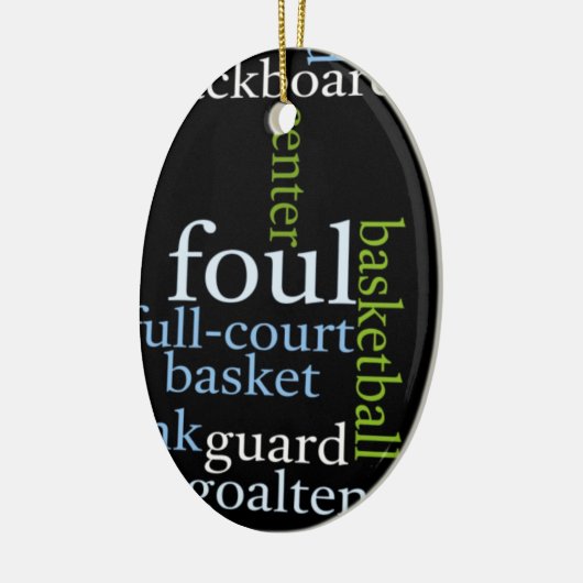 Slam Dunk of Words: Basketballspiel der Champions Keramikornament (Links)