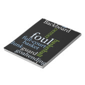 Slam Dunk of Words: Basketballspiel der Champions Notizblock (Rotiert)