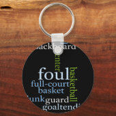 Slam Dunk of Words: Basketballspiel der Champions Schlüsselanhänger (Vorderseite)