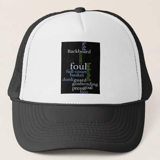 Slam Dunk of Words: Basketballspiel der Champions Truckerkappe (Vorderseite)