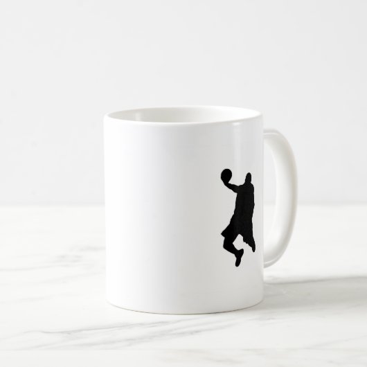 Slam Dunk Player Silhouette Kaffeetasse (VorderseiteRechts)