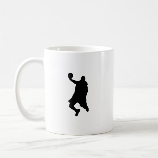 Slam Dunk Player Silhouette Kaffeetasse (Links)