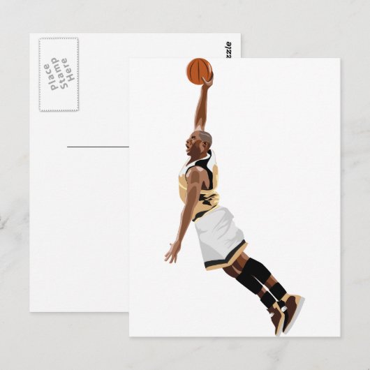 Slam Dunk Postkarte (Vorne/Hinten)