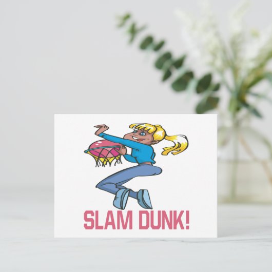 Slam Dunk Postkarte (Stehend Vorderseite)